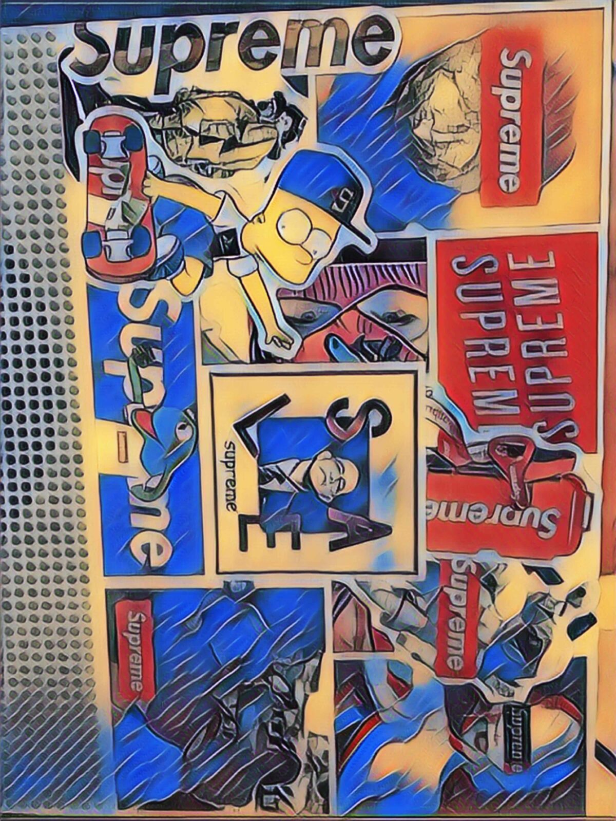 Supreme sticker art GANG